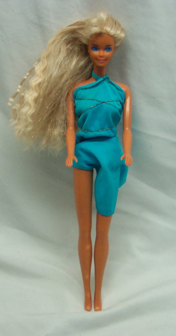 gevangenis Albany Nodig uit Vintage 1986 BARBIE in Blue Dress Doll Toy Mattel 1980's - Etsy