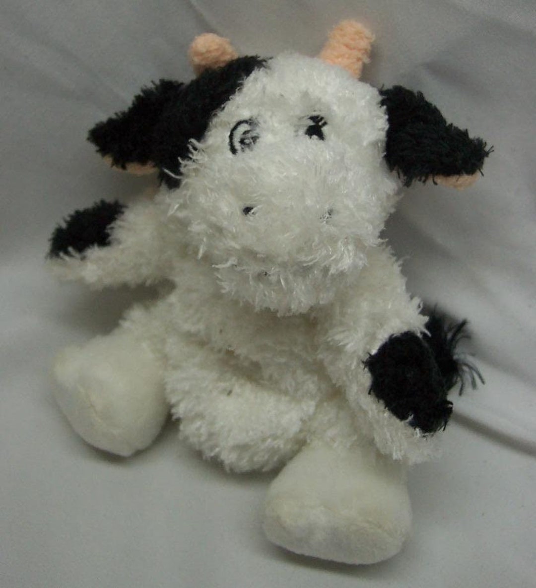Vintage Animal Alley BLACK & WHITE COW 4" Bean Bag Stuffed Animal Toy ...