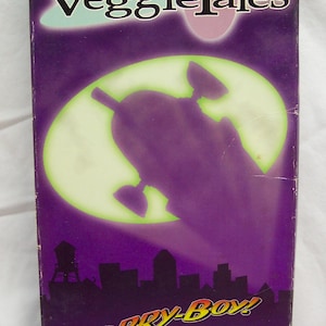 Vintage 1997 VEGGIE TALES Larry-Boy and the Fib from Outer Space Vhs Video Movie 1990&#39;s Big Idea