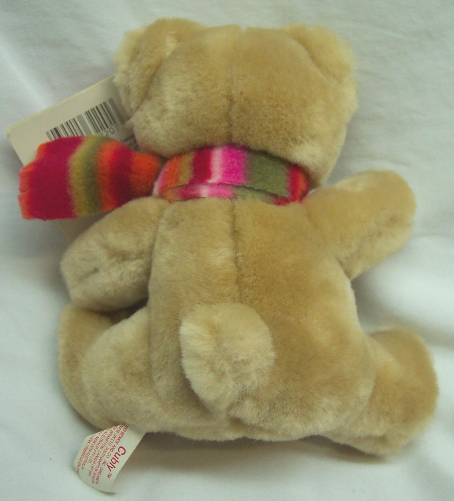 Vintage Russ Tan CUBLY Teddy Bear With Scarf 5" Plush Stuffed Animal ...