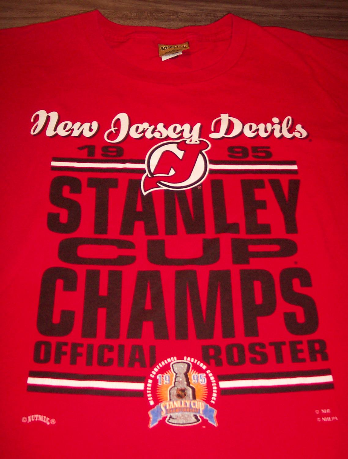 Vintage NEW JERSEY DEVILS 1995 Stanley Cup Champions Official