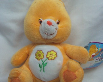 2003 Care Bears Glow A Lot Plush 13 Friend Bear - Glows in the Dark