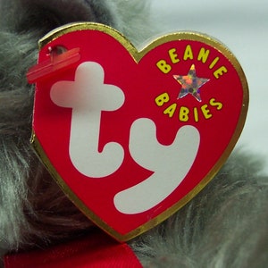 Vintage 2001 TY Beanie Baby Fuzzy Gray BEANI CAT 8 Bean - Etsy