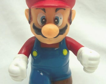 Vintage 2000 Nintendo SUPER MARIO BROS. Action FIgure Toy Video Game Y2K Cake Topper