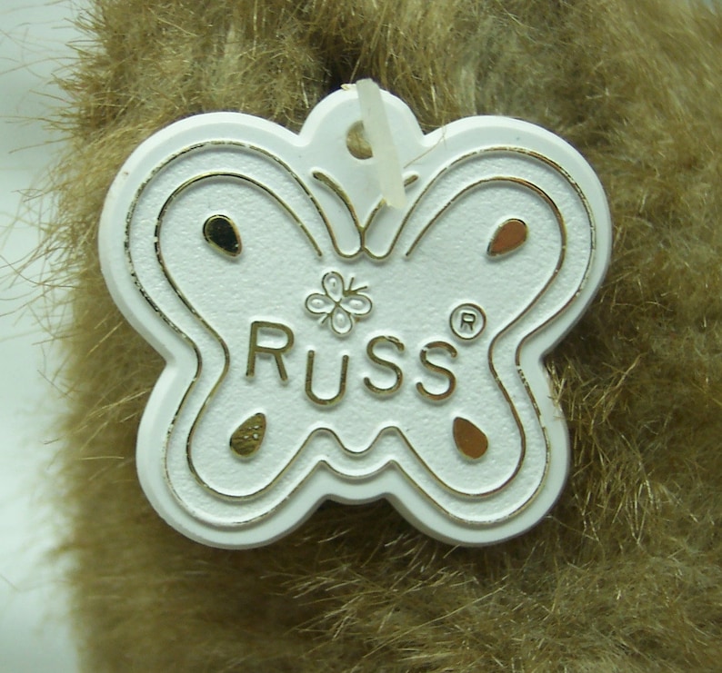 Vintage Russ PICADILLY the TEDDY BEAR 8" Plush Stuffed Animal Toy 1980 ...