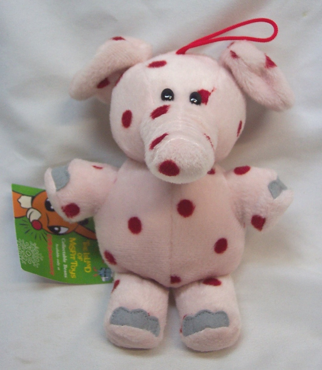 Rudolph the Red Nosed Reindeer the Island of the Misfit Toys PINK SPOTTED ELEPHANT 7 Plush