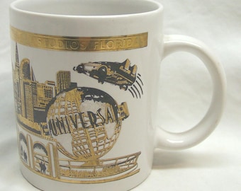 Tazza da bere in ceramica vintage UNIVERSAL STUDIOS FLORIDA