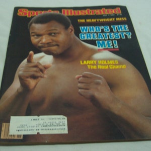 Vintage  1985 Larry Holmes BOXING Sports Illustrated Magazine 1980&#39;s