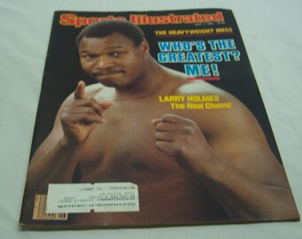 Vintage  1985 Larry Holmes BOXING Sports Illustrated Magazine 1980's