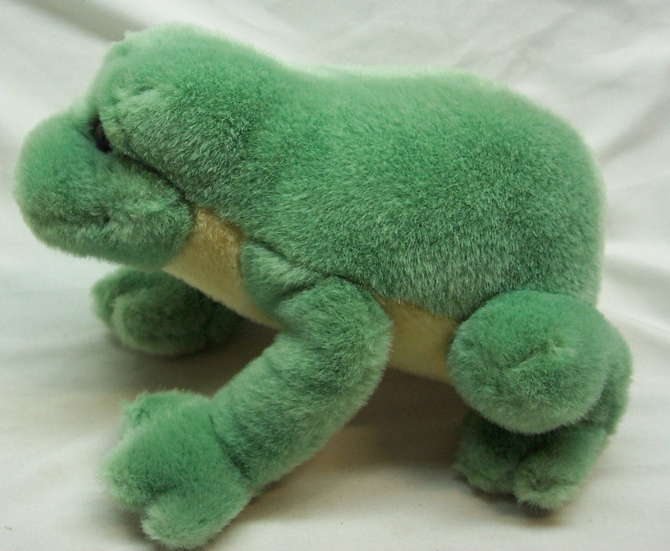 Vintage 1990 GUND Light Green FROG 9
