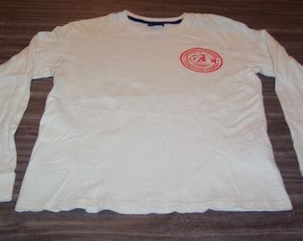 Vintage Superdry EVEREST EXPEDITON COMPANY Long Sleeve Shirt 1990's Mens Medium White