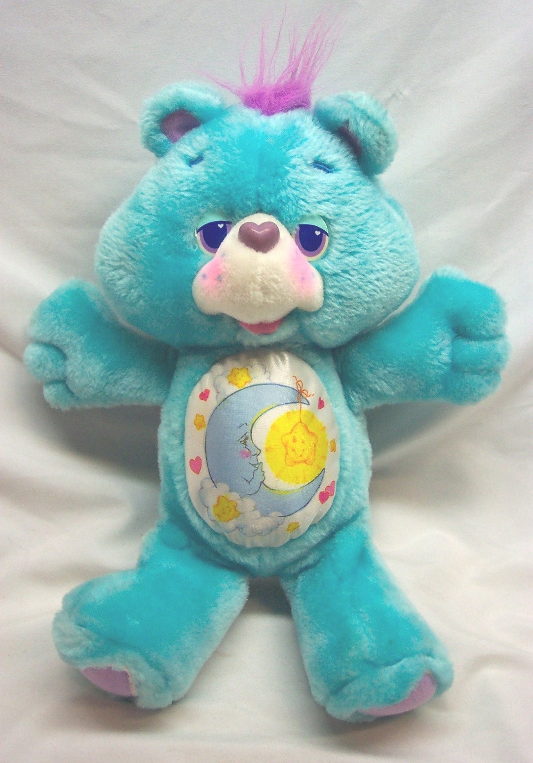 Vintage 1991 Care Bears Blue BEDTIME BEAR 12 Plush Etsy