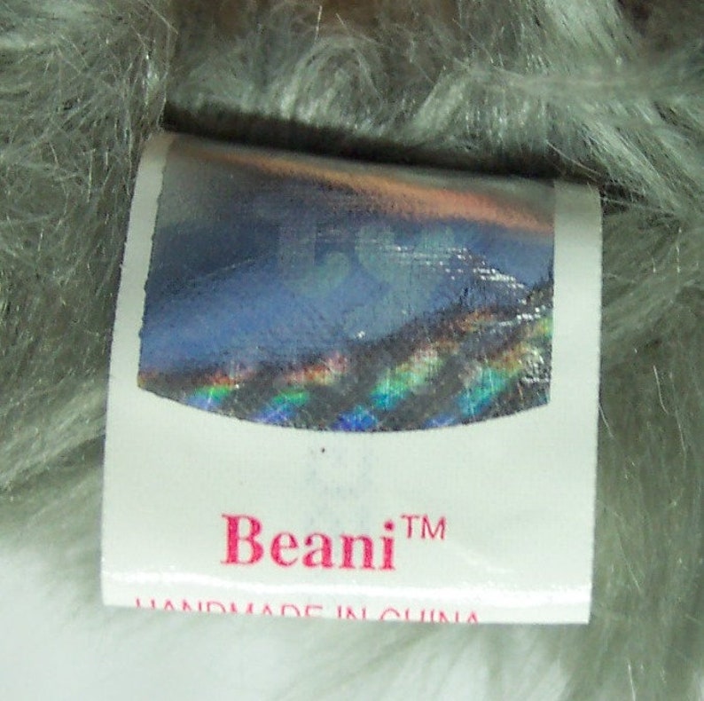 Vintage 2001 TY Beanie Baby Fuzzy Gray BEANI CAT 8 Bean - Etsy