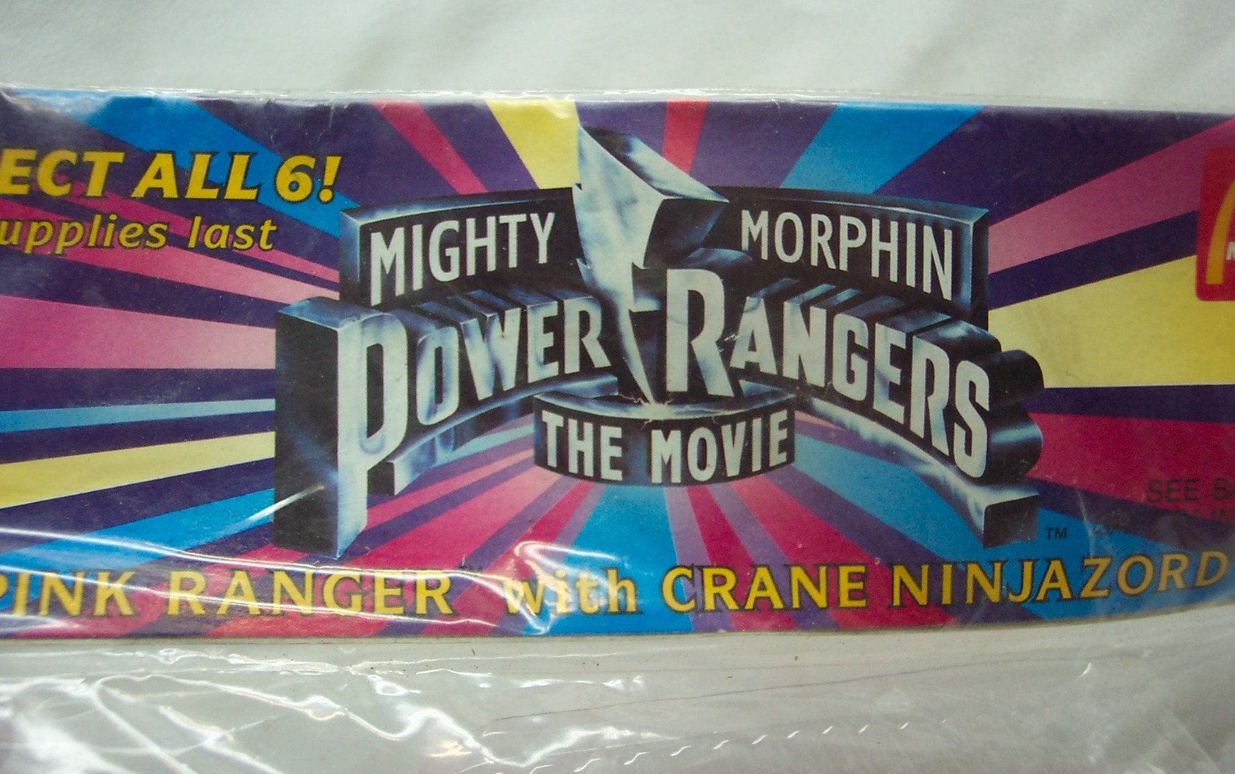 Vintage 1995 Mighty Morphin Power Rangers the Movie Pink Ranger 8
