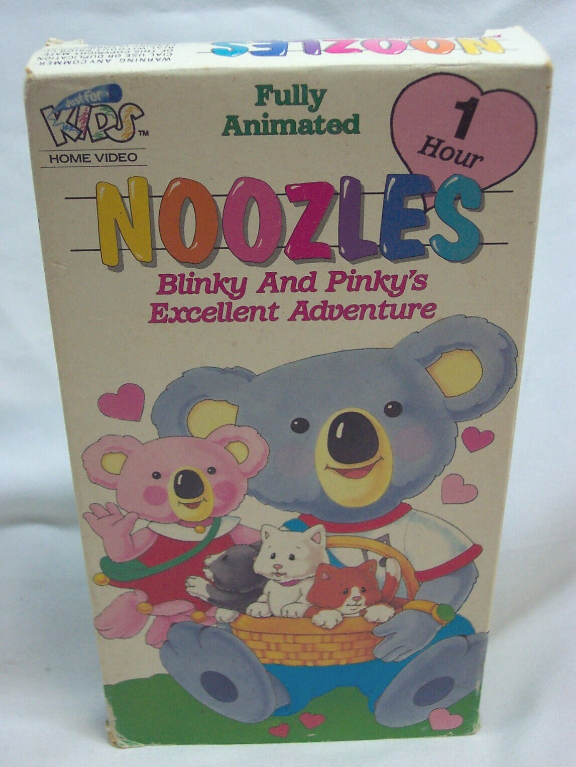 Vintage NOOZLES Blinky and Pinky's Excellent Adventure Cartoon Vhs