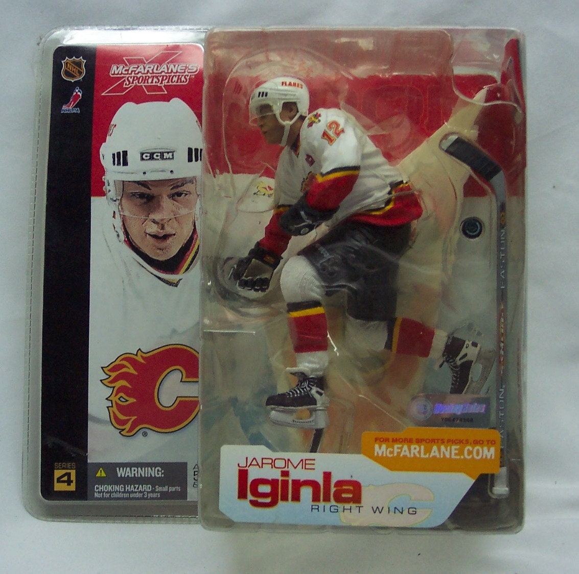 Jarome Iginla Calgary Flames Autographed Retro Jersey 8x10 Photo