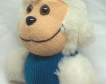Vintage Namco WHITE MONKEY in Blue Corduroy Overalls 7