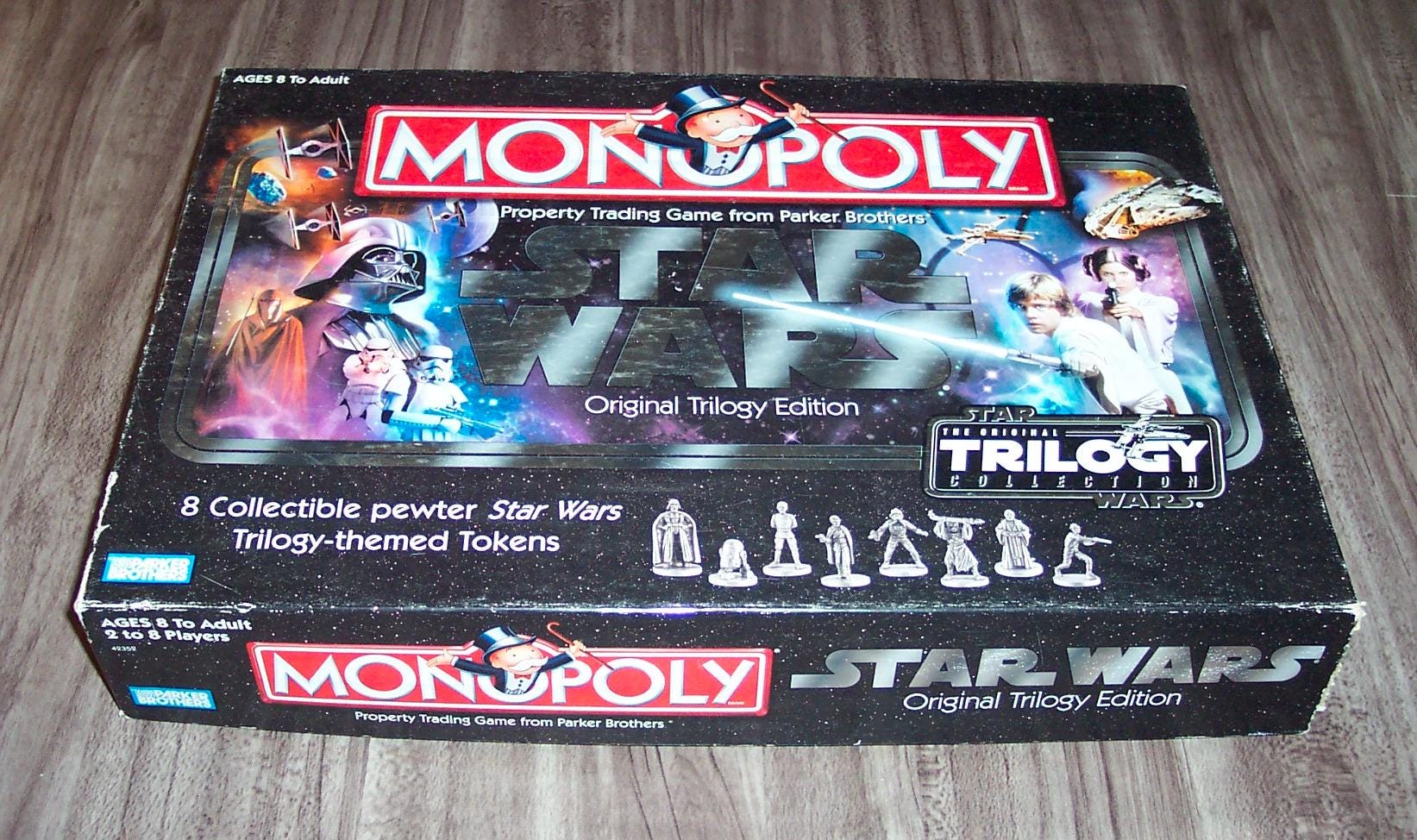 Vintage 2004 STAR WARS Original Trilogy Edition MONOPOLY Board