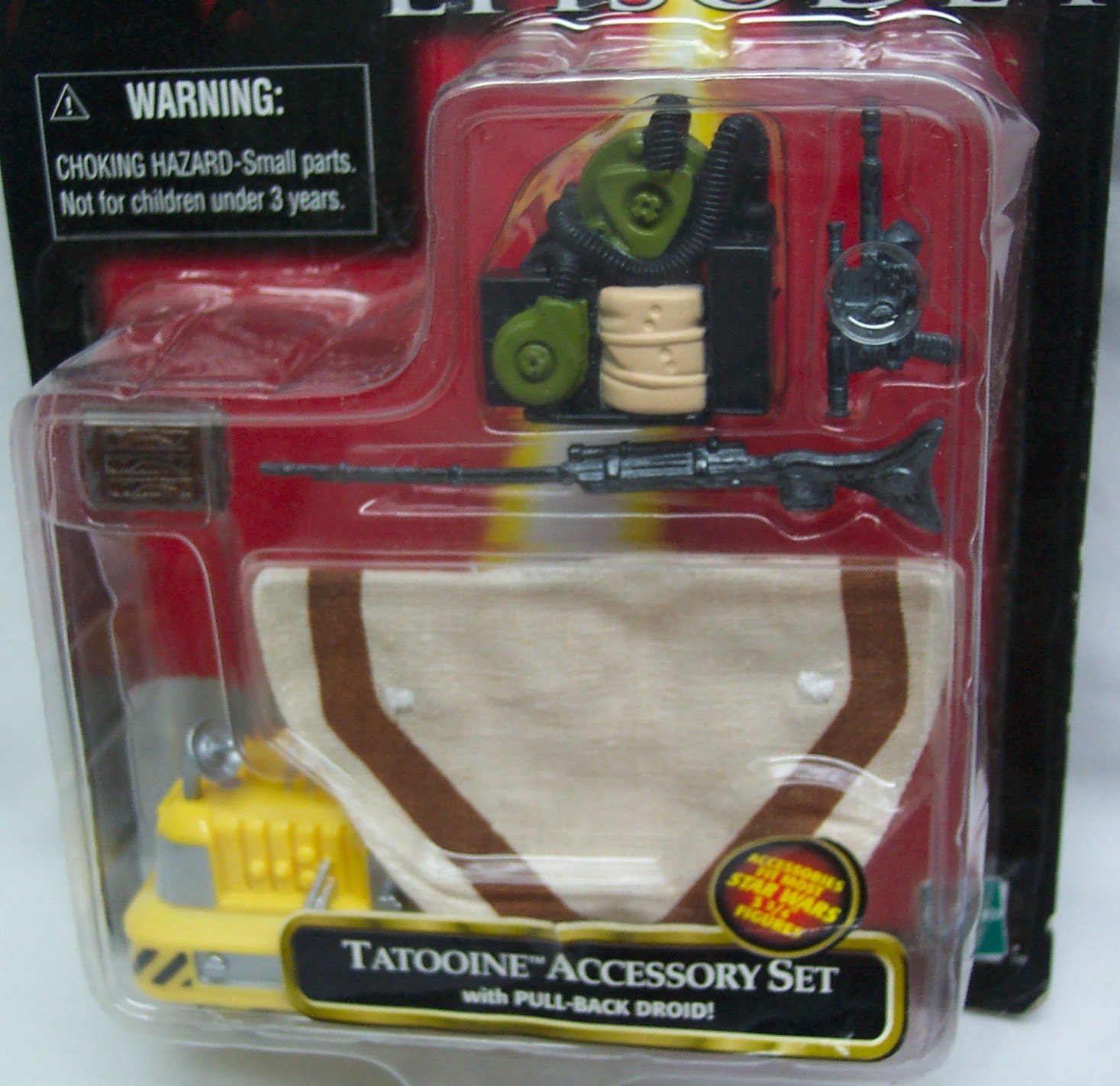 Star Wars Tatooine Accessory Set Qui-Gon Jinn's Poncho Blasters  Backpack Droid