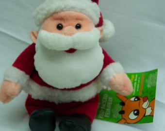 Vintage Rudolph The Red Nosed Reindeer The Island of Misfit Toys SANTA CLAUS 9" Plush Stuffed Animal Toy 1998
