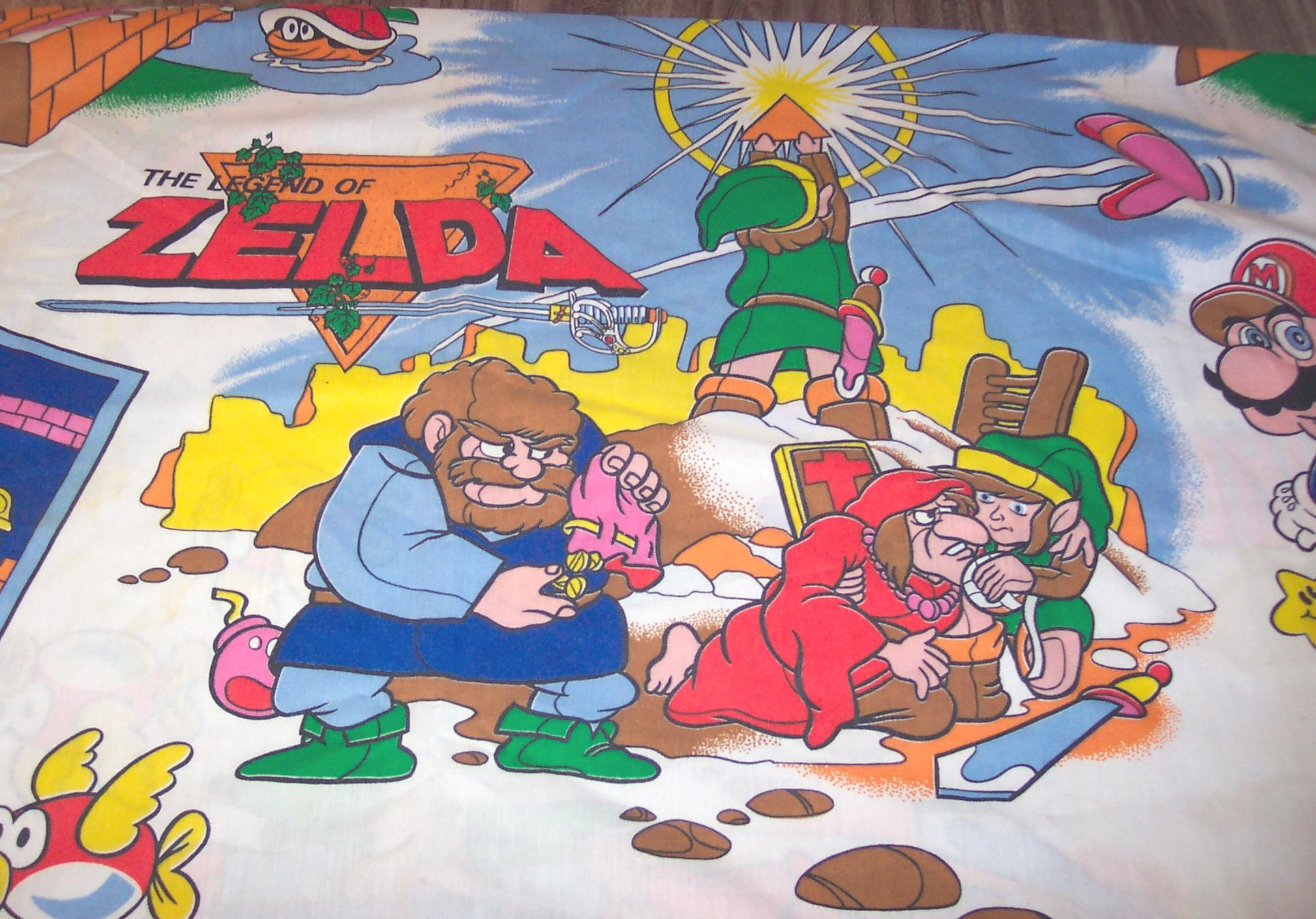 Vintage 1988 Nintendo Super Mario Bros the Legend of Zelda Twin