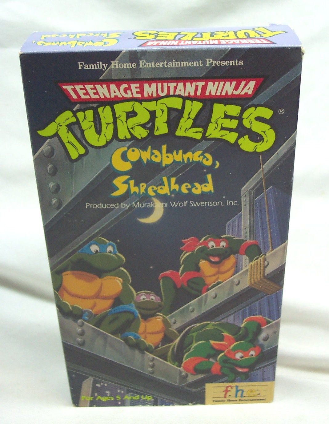 Vintage 1989 Teenage Mutant Ninja Turtles COWABUNGA