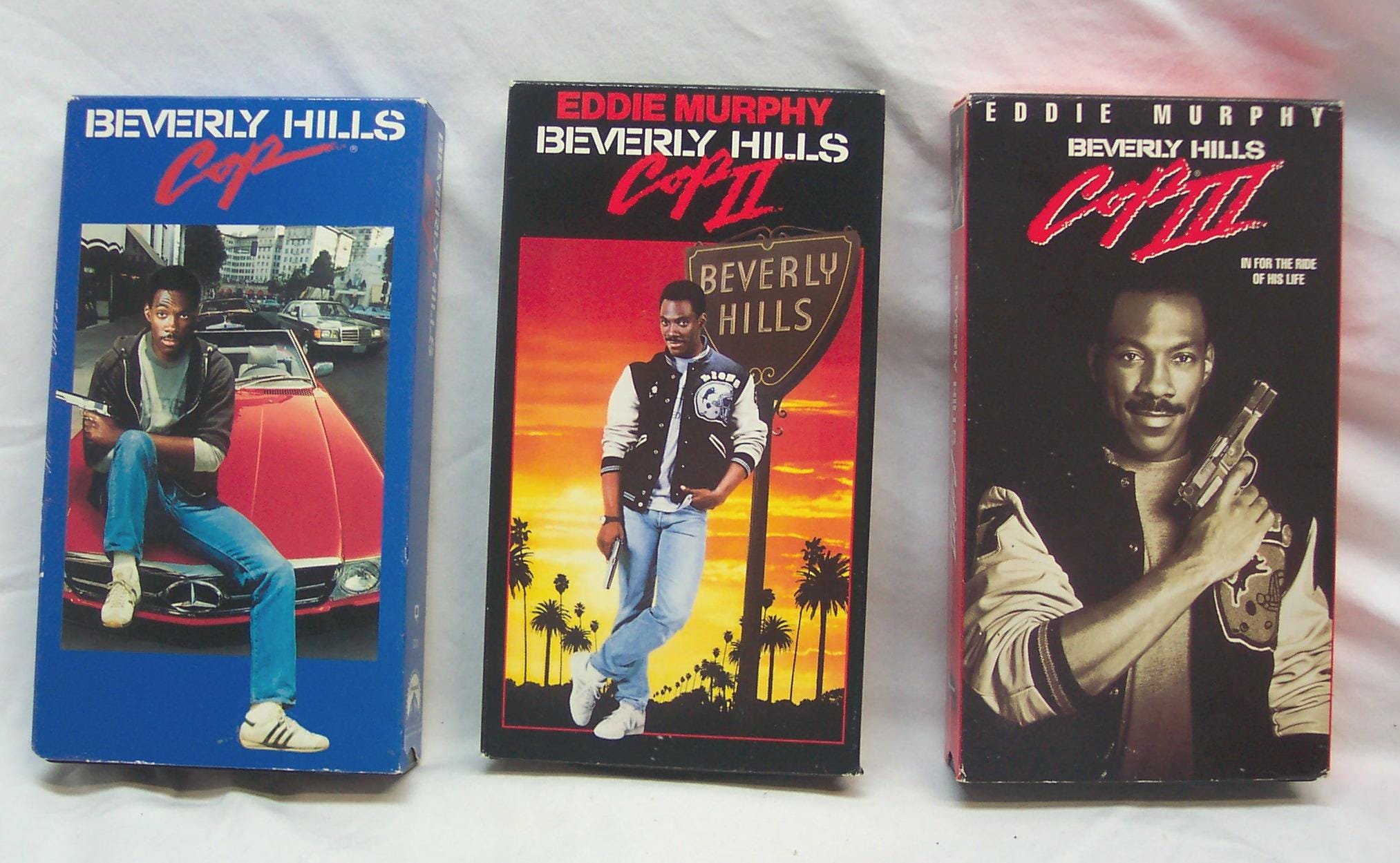 Vintage BEVERLY HILLS COP Movie Set Vhs Video 3-tape Set 1 2 3