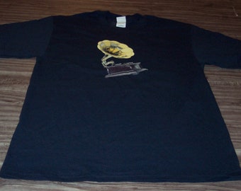 Vintage ERASURE The Other Tour 2003 Concert T-Shirt Mens LARGE New Navy Blue Band