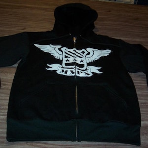 Vintage MXPX Hoodie Hooded Zipperdown Sweatshirt Mens SMALL Punk Band New