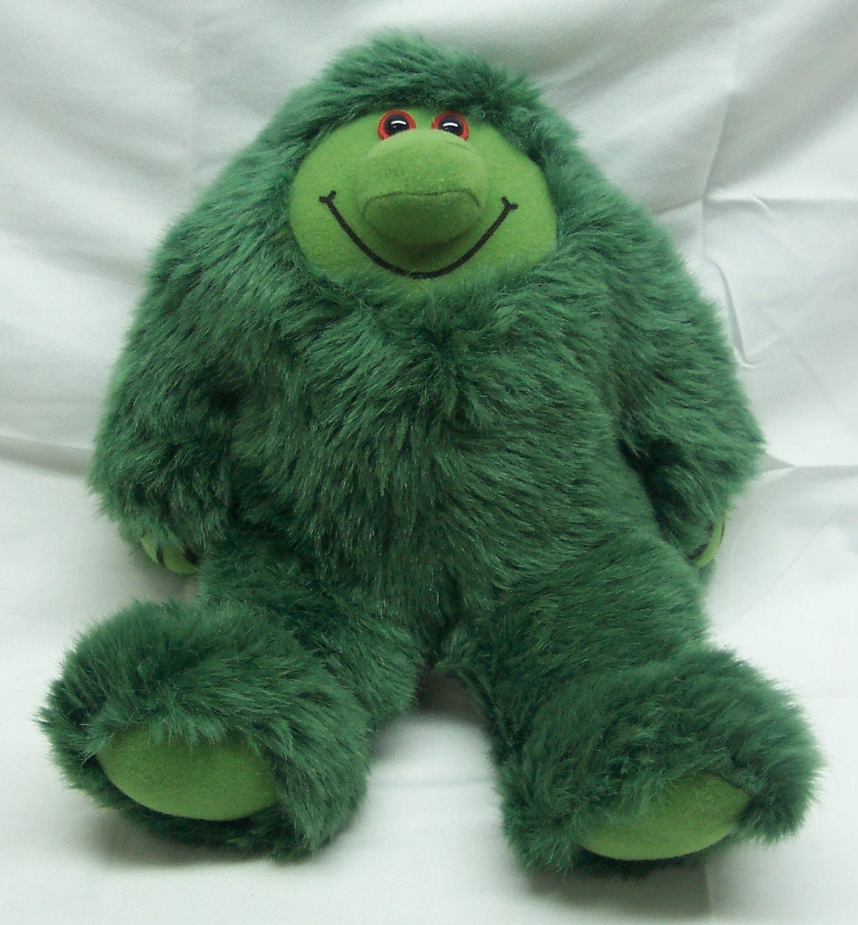 1986 Kuddlee Uglee Green Monster Plush New in Package RARE
