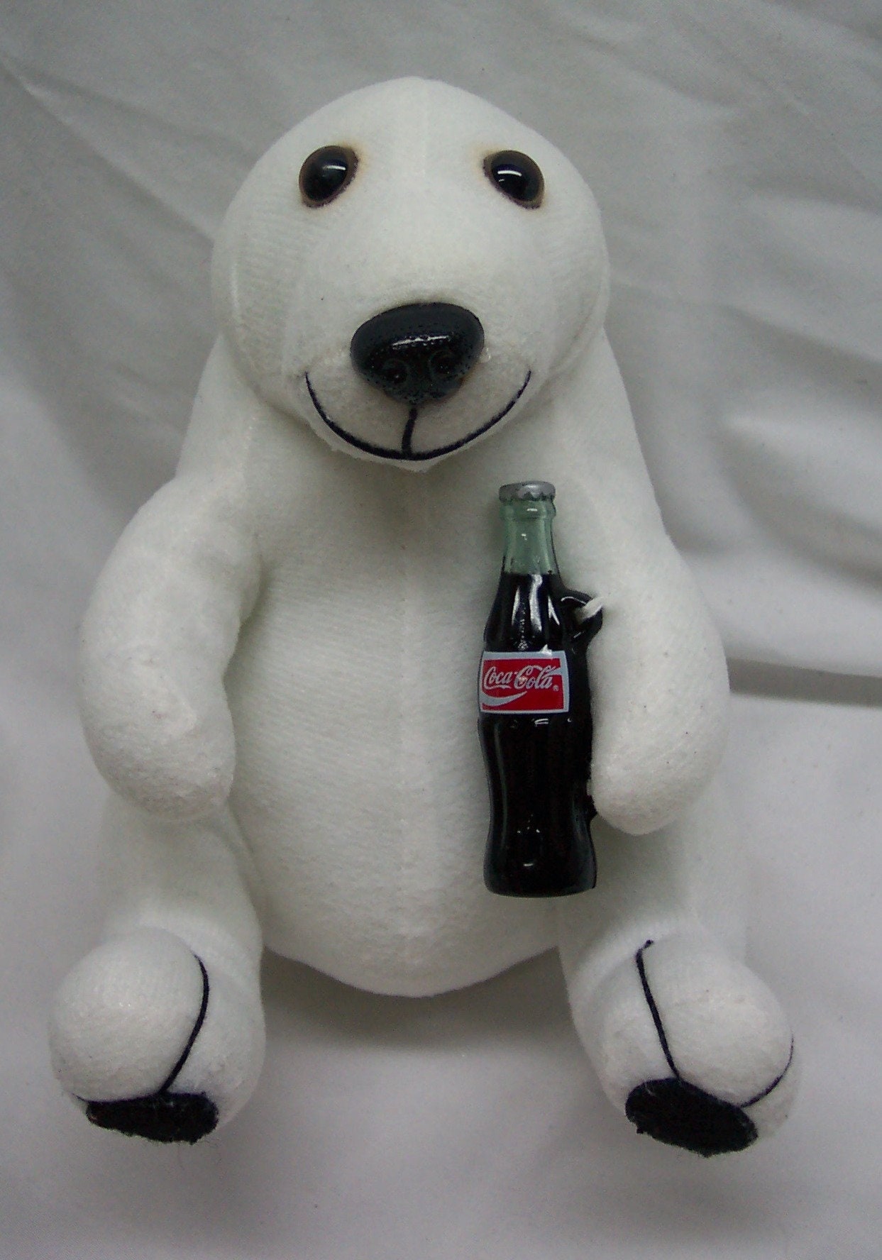 Vintage 1990 s Coca Cola POLAR BEAR w Coke Bottle 7