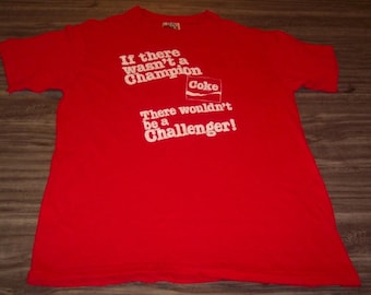 Vintage 1980's COCA-COLA Go For The Real Thing T-Shirt Small Petite 80's