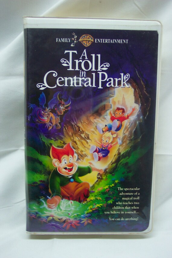 A Troll In Central Park 1994 Vhs Vintage WB A Troll in Central Park VHS Video 1995 Animated | Etsy