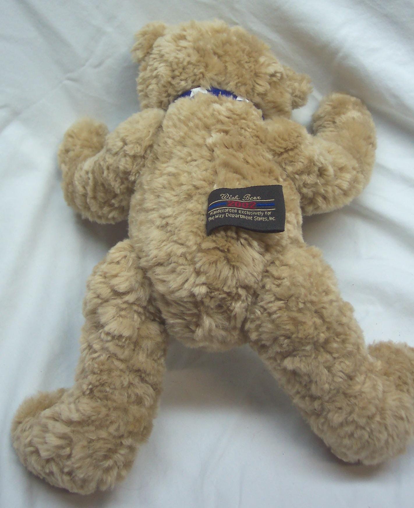 Vintage 2002 GUND Tan WISH BEAR 100th Anniversary of the