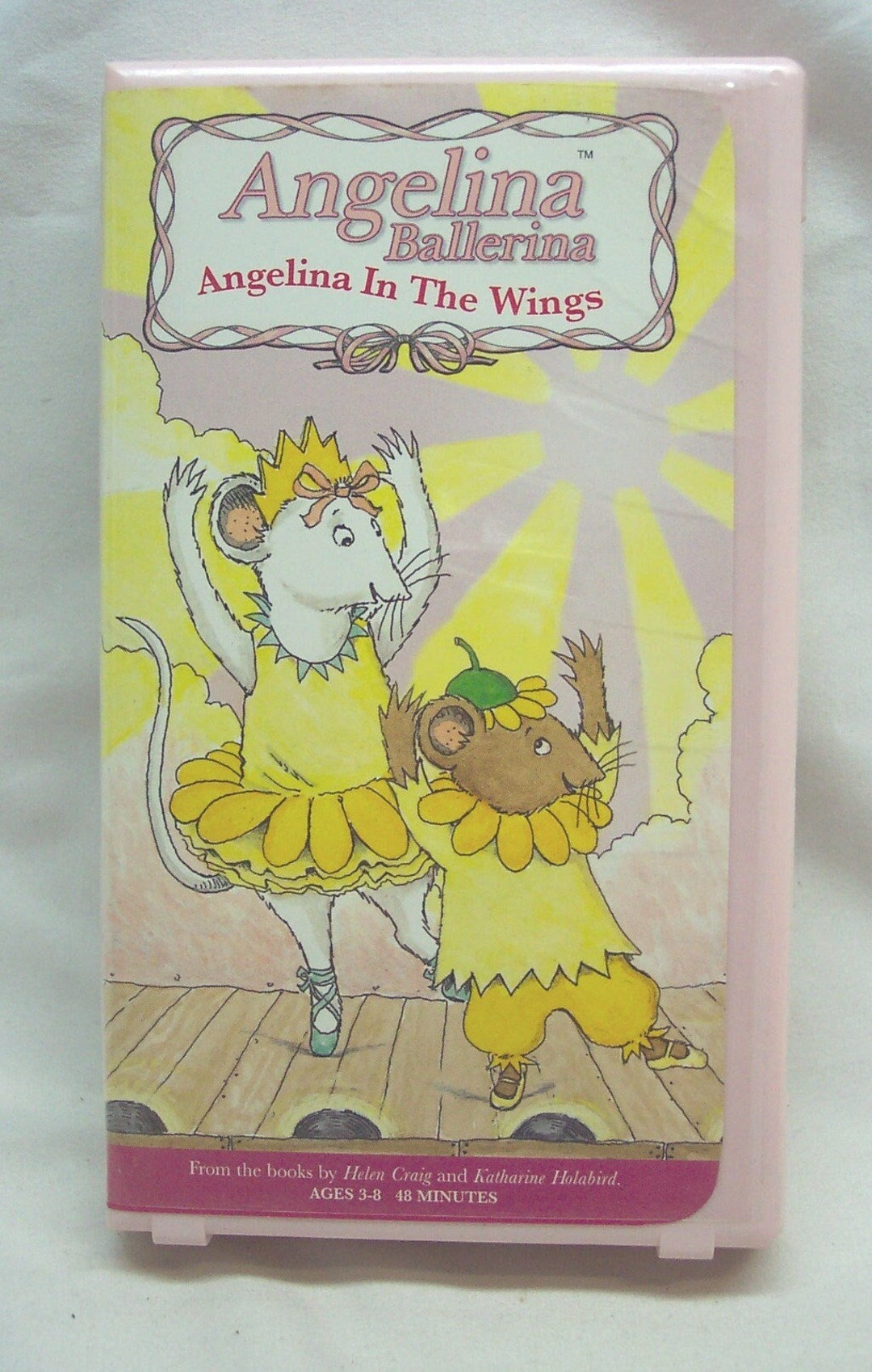 Vintage 2002 ANGELINA BALLERINA Angelina in the Wings Vhs