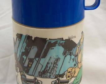 Vintage 1993 BIKER MICE From Mars Plastic Lunchbox THERMOS With