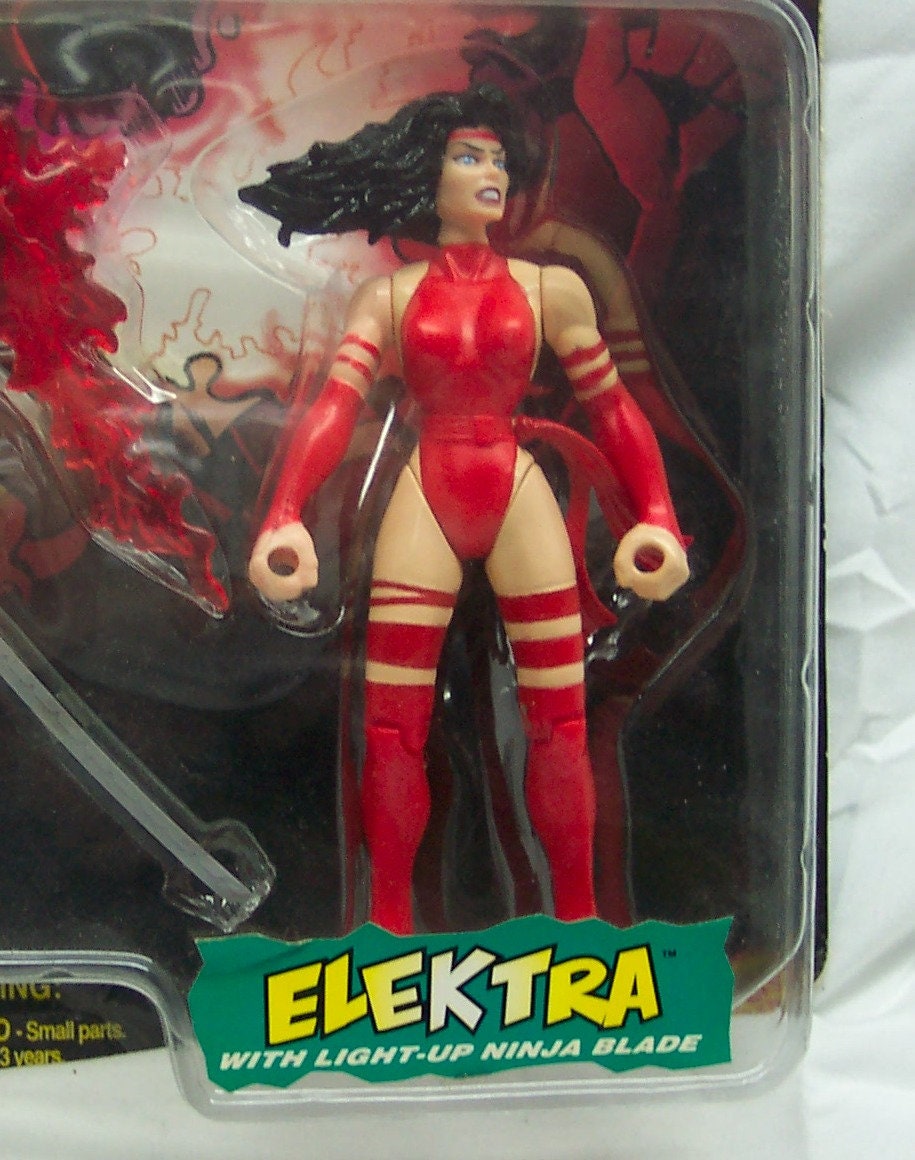 VINTAGE 1996 Xmen ELEKTRA Marvel Comics Action Figure Etsy