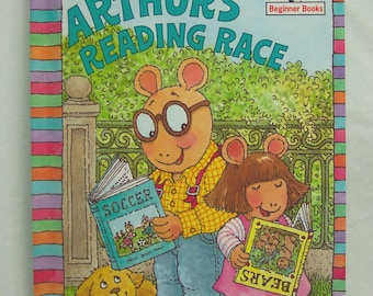 Vintage 1996 Marc Brown ARTHUR'S READING RACE Inbunden bok Nybörjarböcker Ny