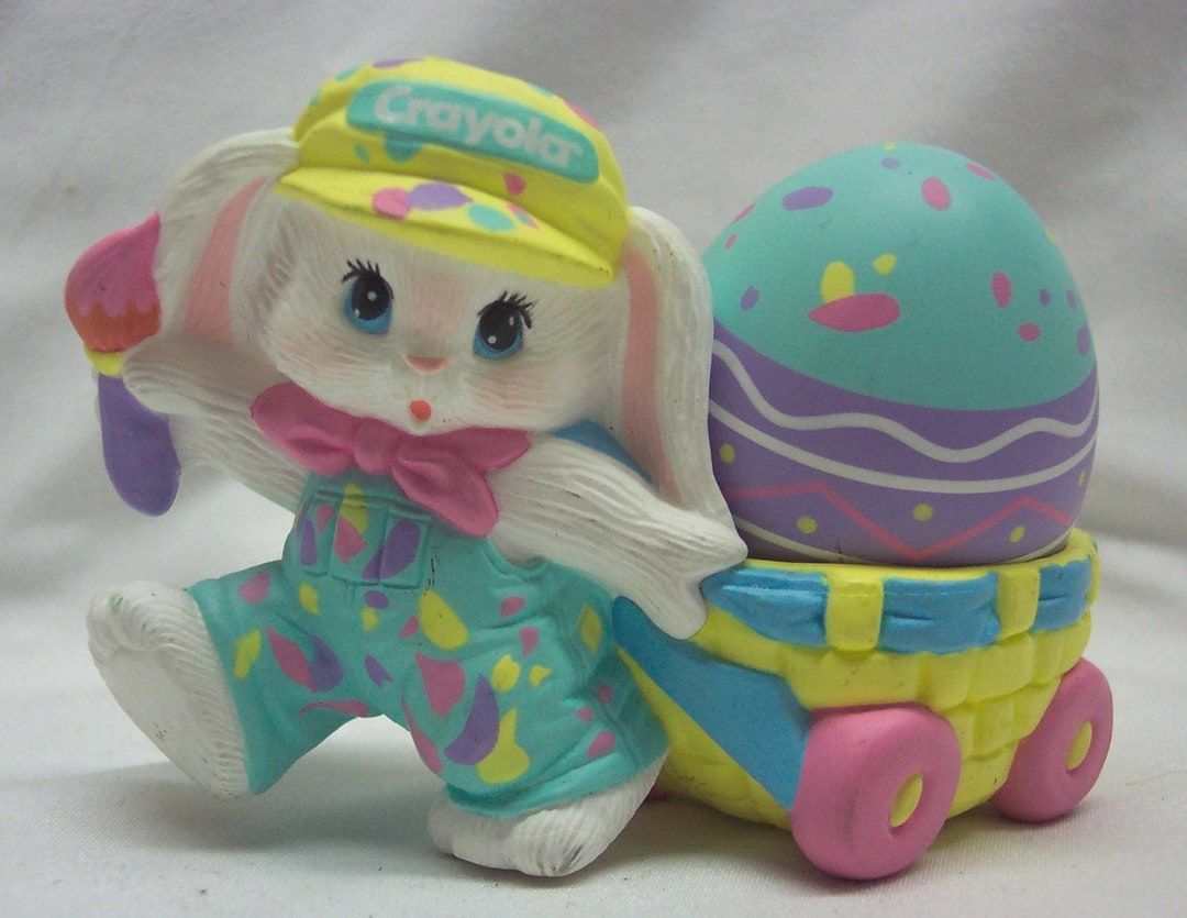 Vintage Hallmark 1990 Binny & Smith CRAYOLA EASTER BUNNY W/ Etsy