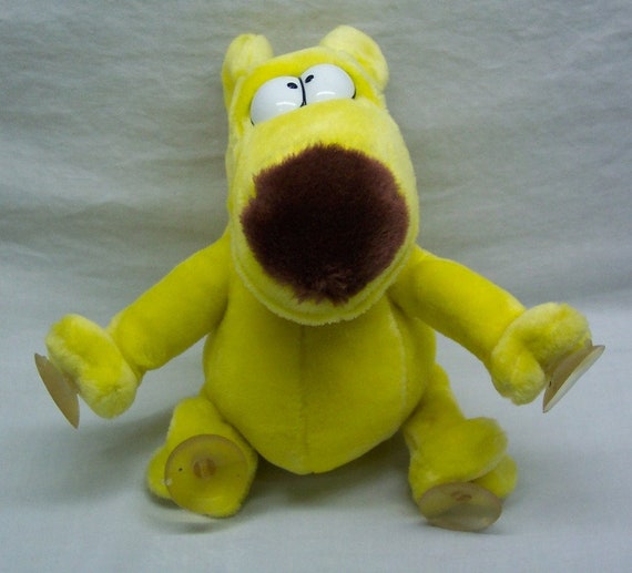yellow dog stuffed animal