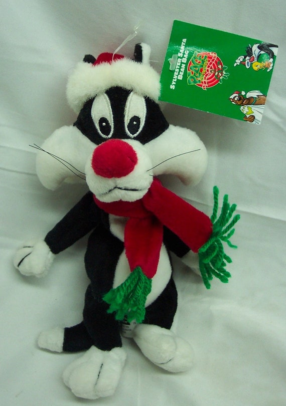 Vintage 1998 Wb Studio Store Looney Tunes SYLVESTER CAT in Santa