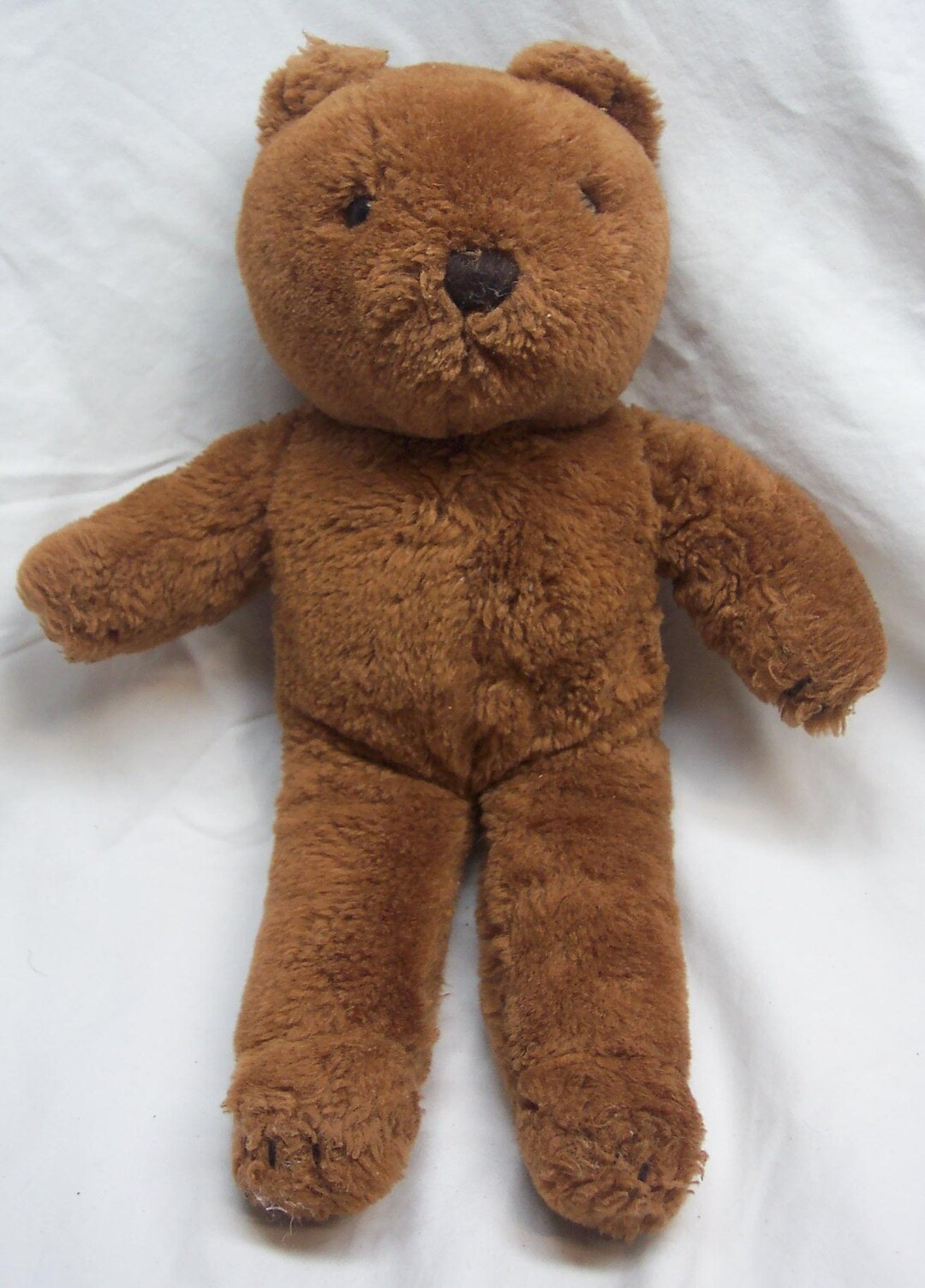 Vintage Brown TEDDY BEAR 14" Plush Stuffed Animal Toy 1980's RUSS Dakin ...