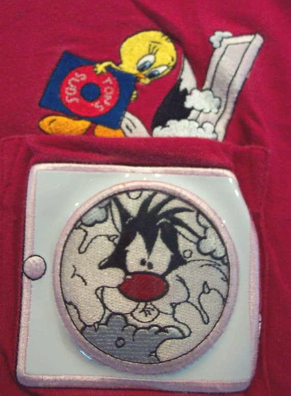 T-shirt Vintage Looney Tunes Tweety & Sylvester - Années 90 - Taille L - Coton