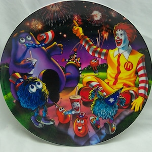 Vintage Mcdonald's Characters Ronald Mcdonald Grimace Hamburgler