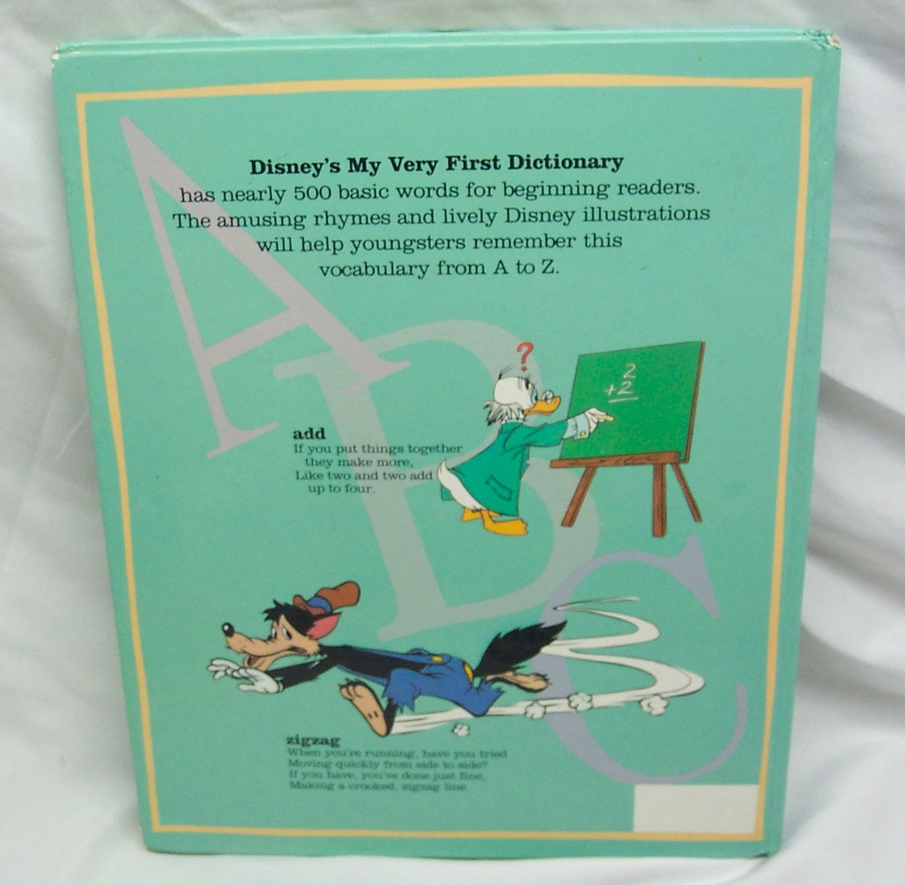Vintage 1989 Walt Disney's My Viery First DICTIONARY