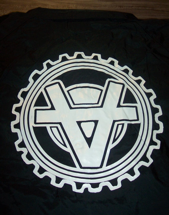 Vintage 1990's VANDALS Punk Band Button Down JACK… - image 6