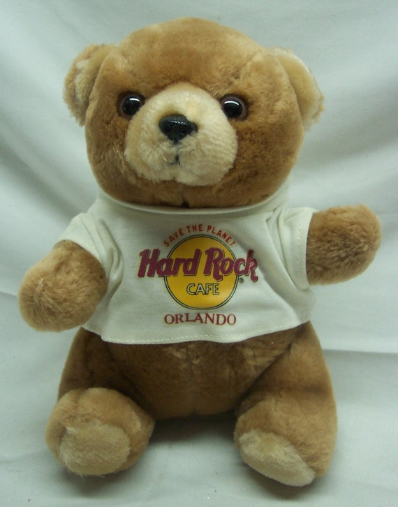 Vintage Hard Rock Cafe ORLANDO Brown TEDDY BEAR 8