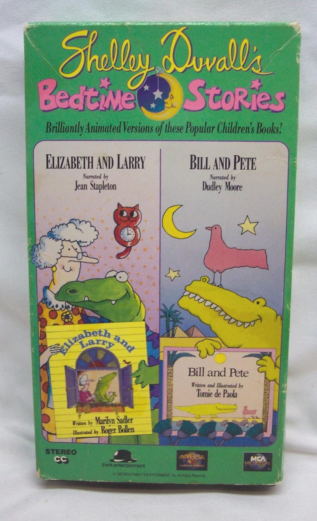 Vintage 1992 Shelley Duvall's Bedtime Stories Elizabeth and Larry