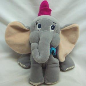 Vintage Walt Disney Store DUMBO ELEPHANT 6&quot; Bean Bag Stuffed Animal Toy 1990&#39;s Parks