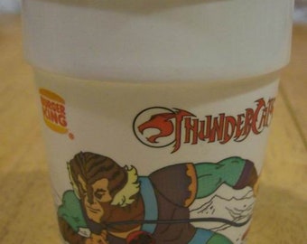 Vintage 1986 THUNDERCATS CHEETARA TYGRA Plastic Collector's Kids Cup 1980's